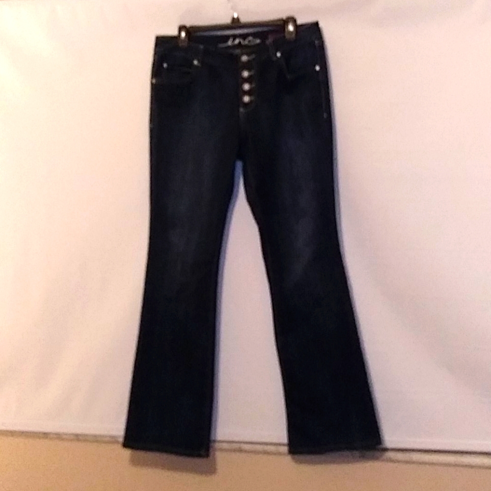 INC Button Flt Boot Leg Jeans
